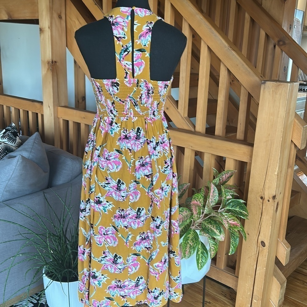 Floral Smocked Sleeveless Dress Size XS - Picture 4 of 15